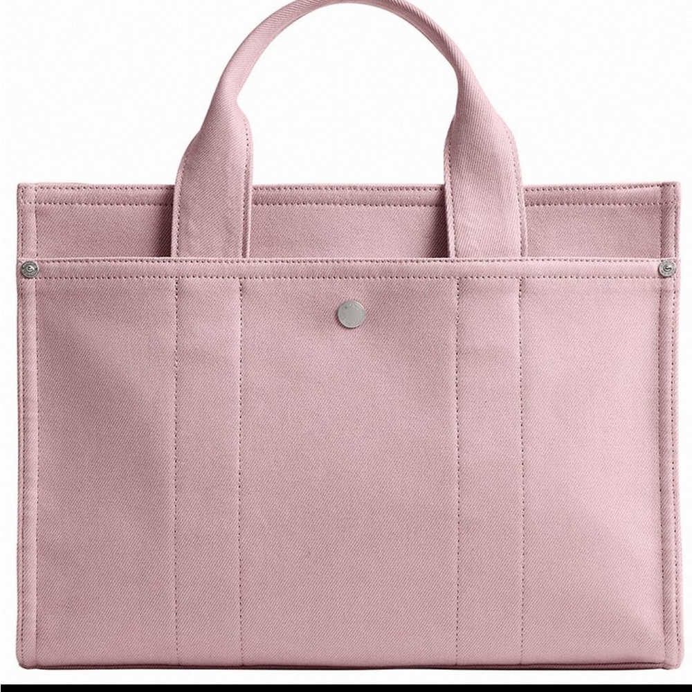 Coach Colored Denim Large Cargo Tote Bag- Ballerina - Picture 2 of 3